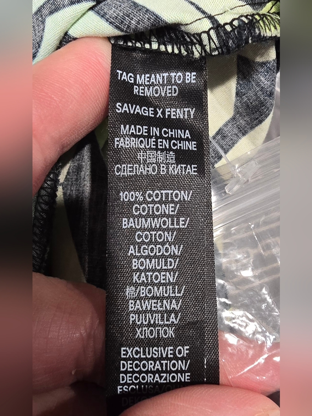 Savage X Fenty Oversized Logo Dress Size Medium - Picture 7 of 7